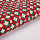 Floral Checks Scarlet | Paper Mirchi Hand Blocked Wrapping Paper