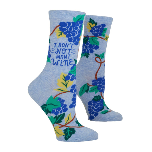I Don’t Not Want Wine | Blue Q Socks