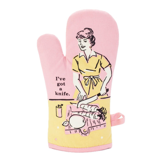 I’ve Got a Knife| Blue Q Oven Mitt