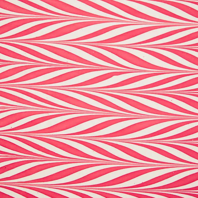 Candy Stripes Red | Paper Mirchi Hand Marbled Wrapping Paper