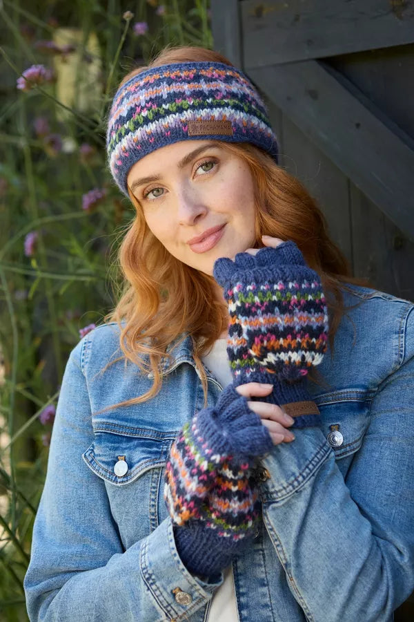 Pachamama Fairtrade Iona Denim | Woollen Headband