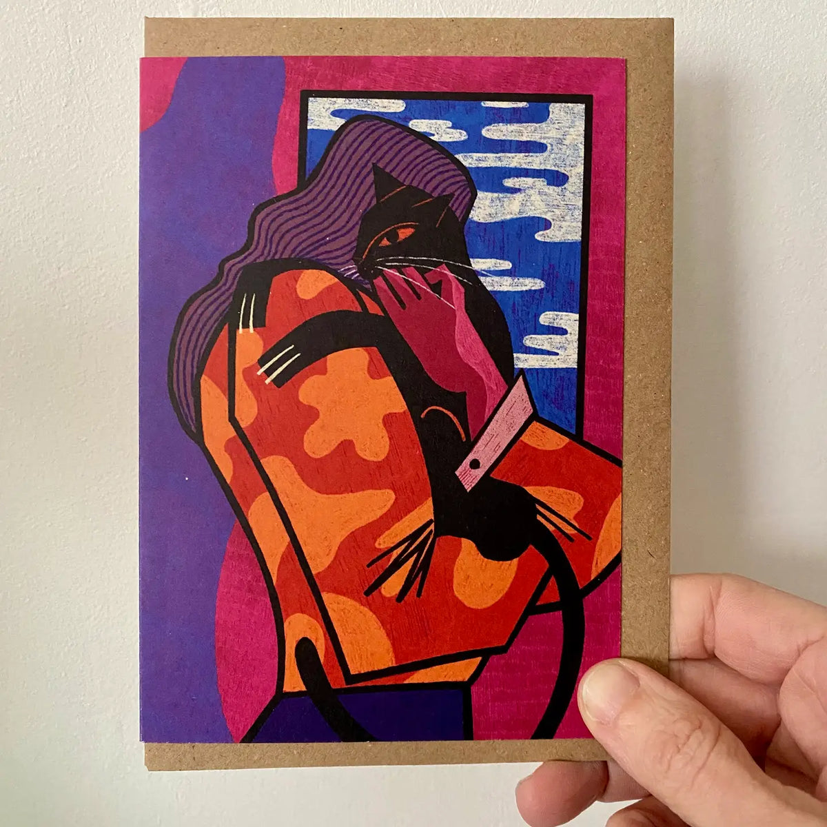 Cat Hug | Greeting Card