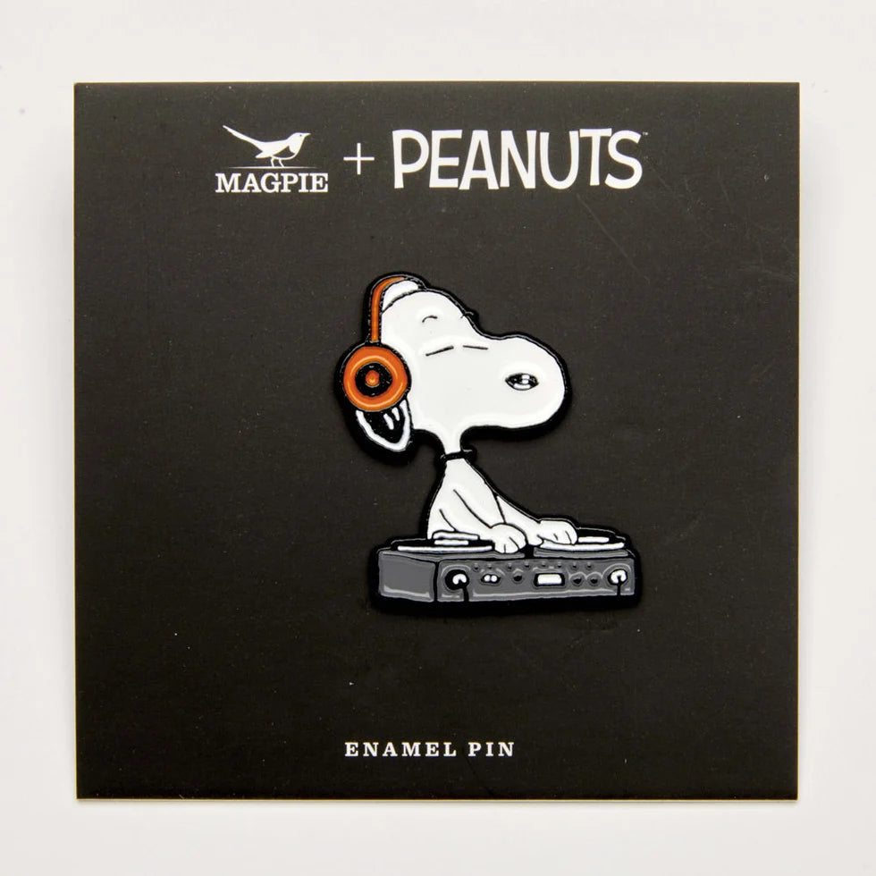 Snoopy Music Is Life DJ | Peanuts Enamel Pin Badge