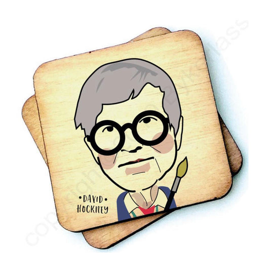 David Hockney | Wooden Coaster