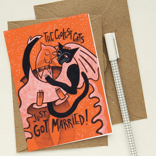 The Coolest Cats Got Married | Greeting Card