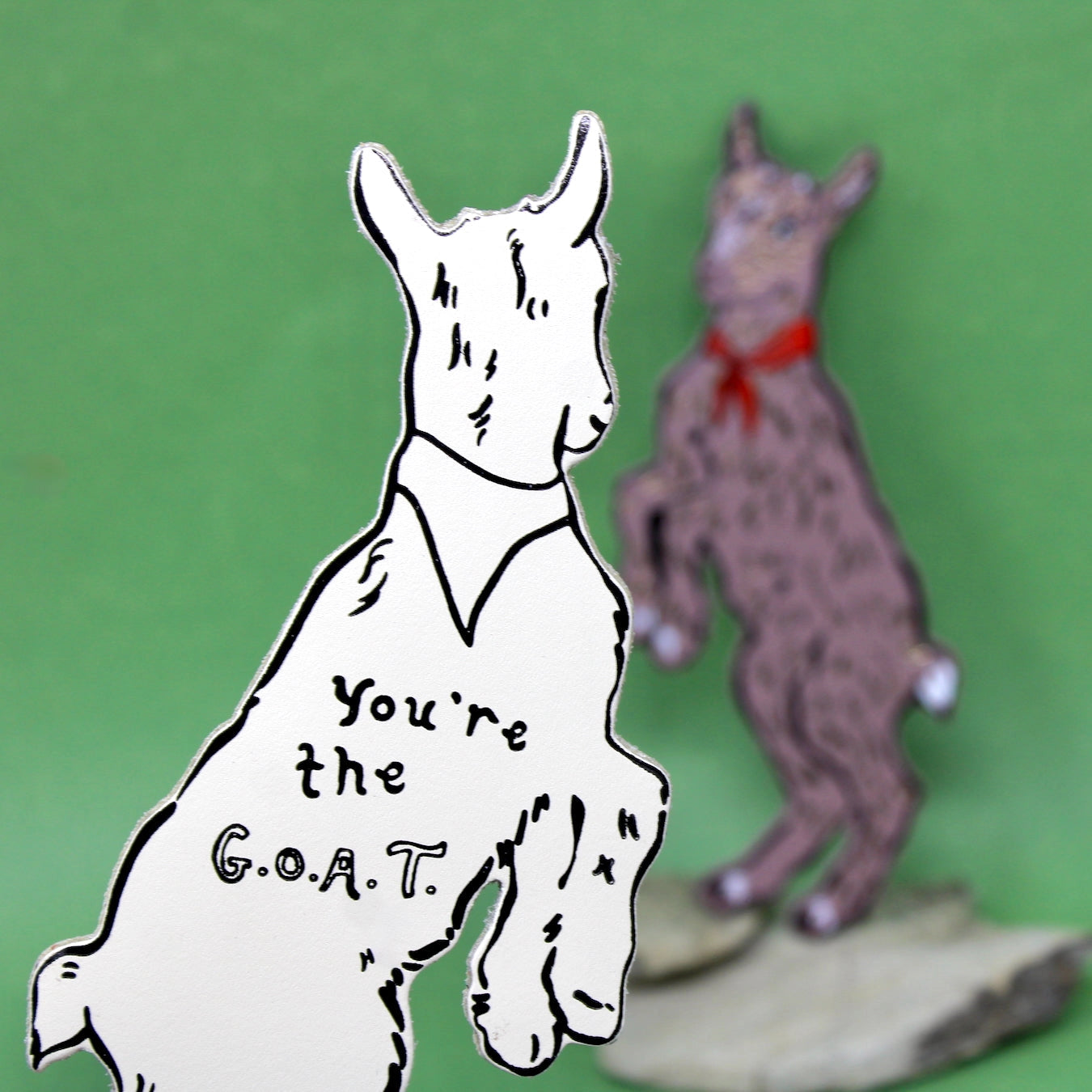 You’re The GOAT! | Leather Bookmark