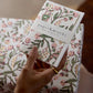 Songbird Pink | Paper Mirchi Block Printed Greeting Card