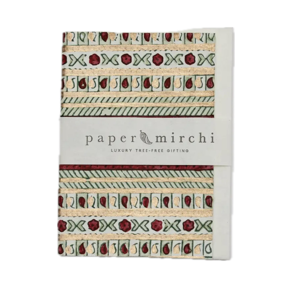 Benares Festive | Paper Mirchi Block Printed Greeting Card
