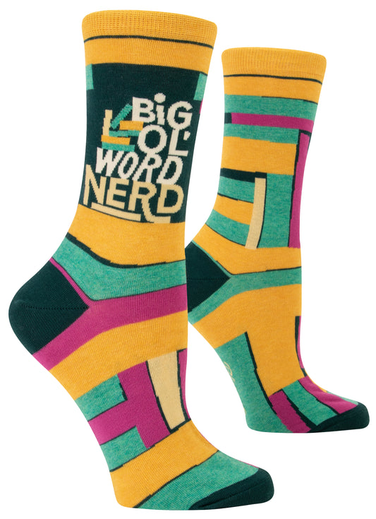 Big ‘Ol Word Nerd | Blue Q Socks
