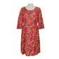 1970’s Bright Pink Paisley Print Dress | Vintage