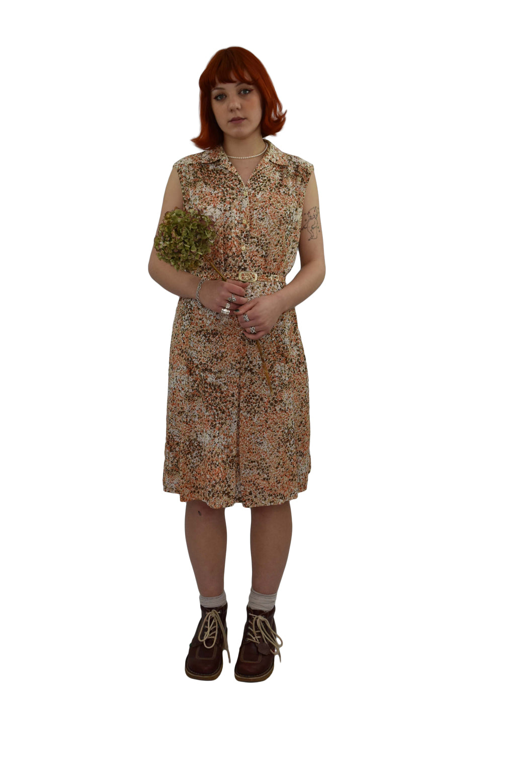 1970’s Del Mod Ditsy Floral Dress With Belt | Vintage