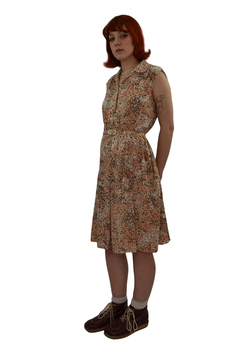 1970’s Del Mod Ditsy Floral Dress With Belt | Vintage