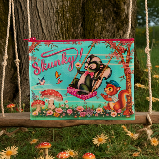 Skunky | Blue Q Zipper Pouch
