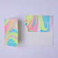 Waves Neon | Paper Mirchi Hand Marbled Greeting Card