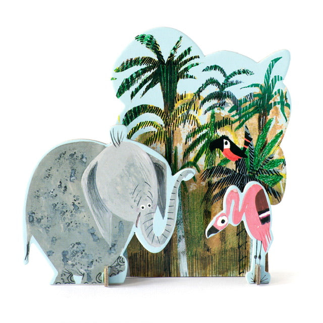 Jungle Elephant | Pop Out Card Play Set