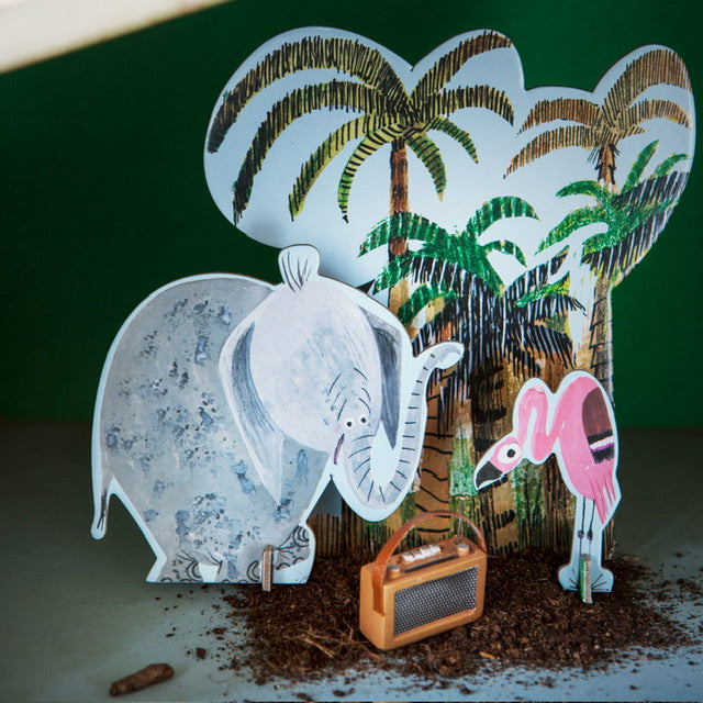 Jungle Elephant | Pop Out Card Play Set