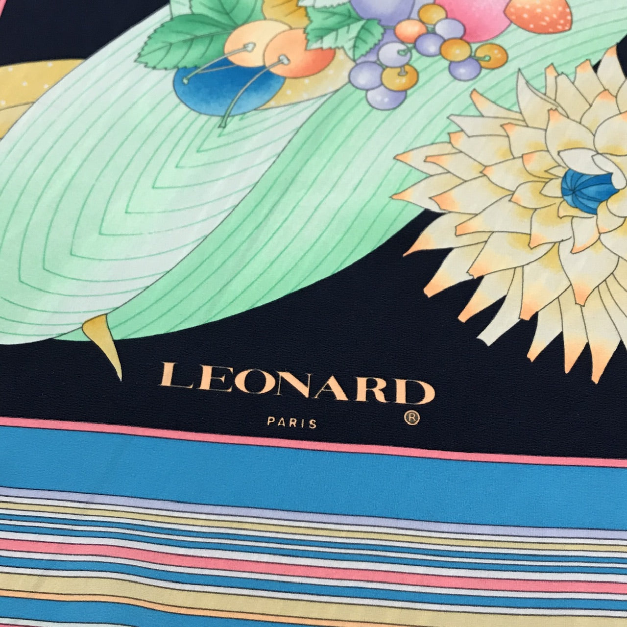 Leonard Paris Silk Scarf | Vintage