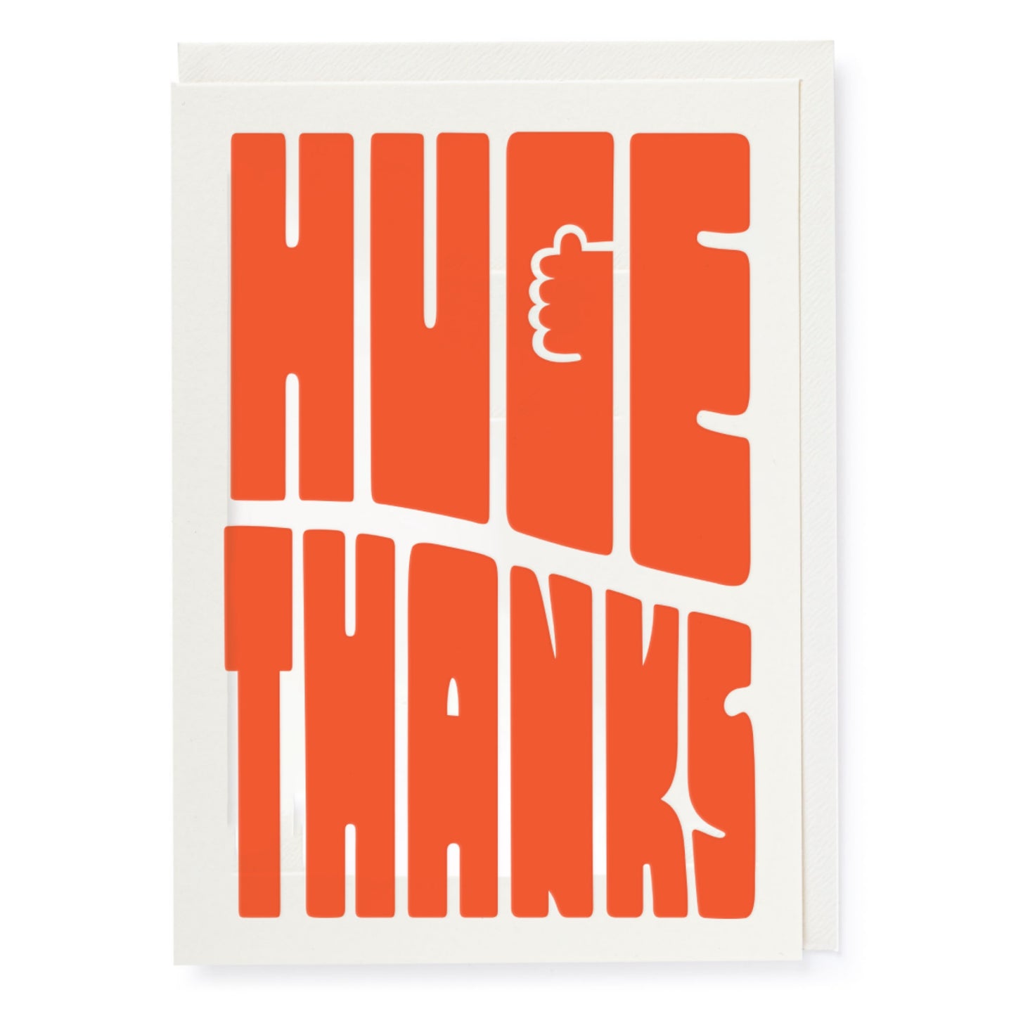 Huge Thanks | Letterpress Greeting Card