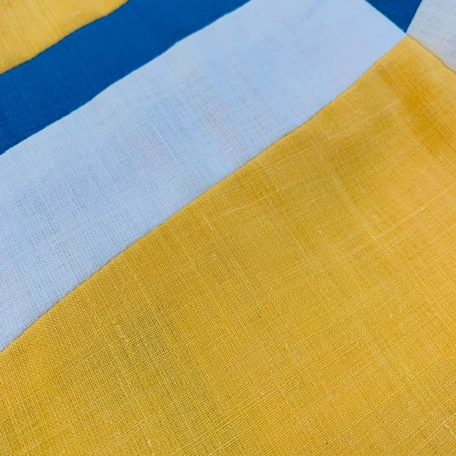 1970’s Yellow Colour Block Detail Shift Dress | Vintage