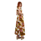 1970’s Abstract Florals Print Maxi Dress | Vintage