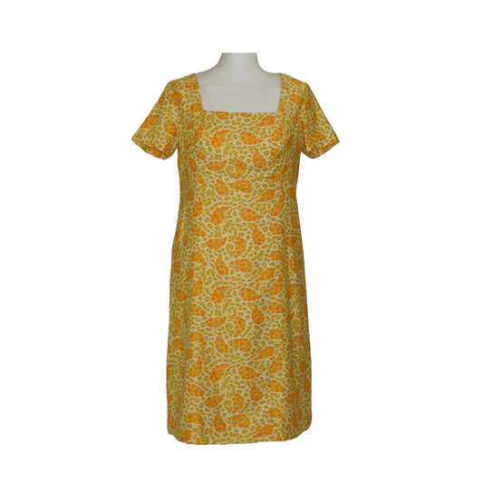 1960’s Orange Floral Shift Dress | Vintage