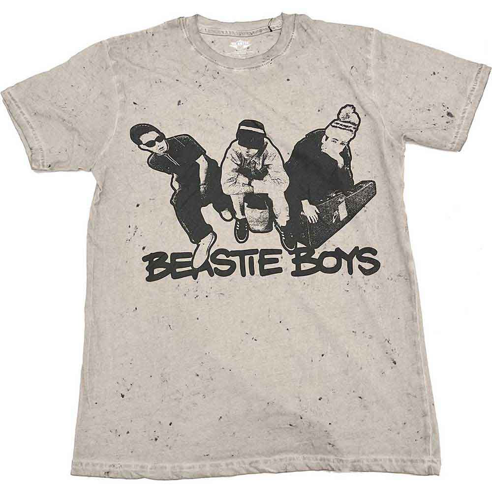 A Beige Beastie Boys Unisex T-Shirt featuring the 'Check Your Head' design motif. The print on the shirt is Black.