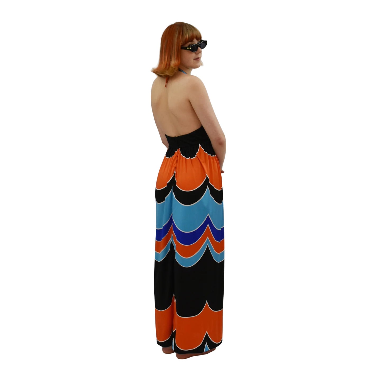 1970's Halterneck Backless Maxi Dress  | Vintage