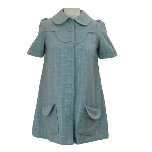 1960’s Betty Barclay Pastel Blue Wool Mini Dress | Vintage