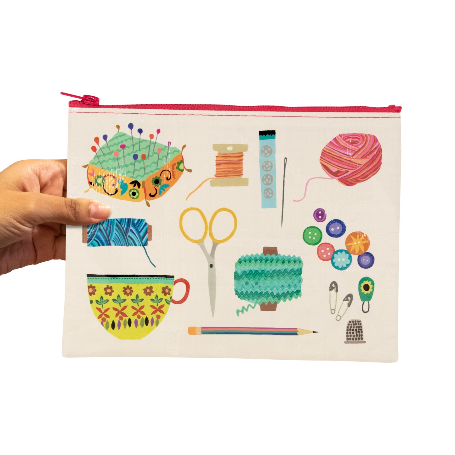 Sewing Kit | Blue Q Zipper Pouch