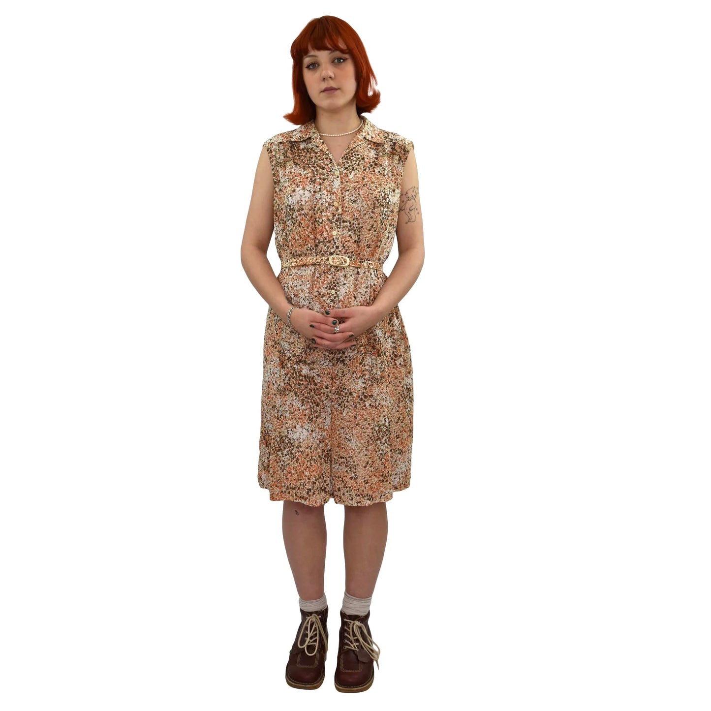 1970’s Del Mod Ditsy Floral Dress With Belt | Vintage