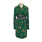 1970’s Wide Collar Groovy Print Green Dress | Vintage