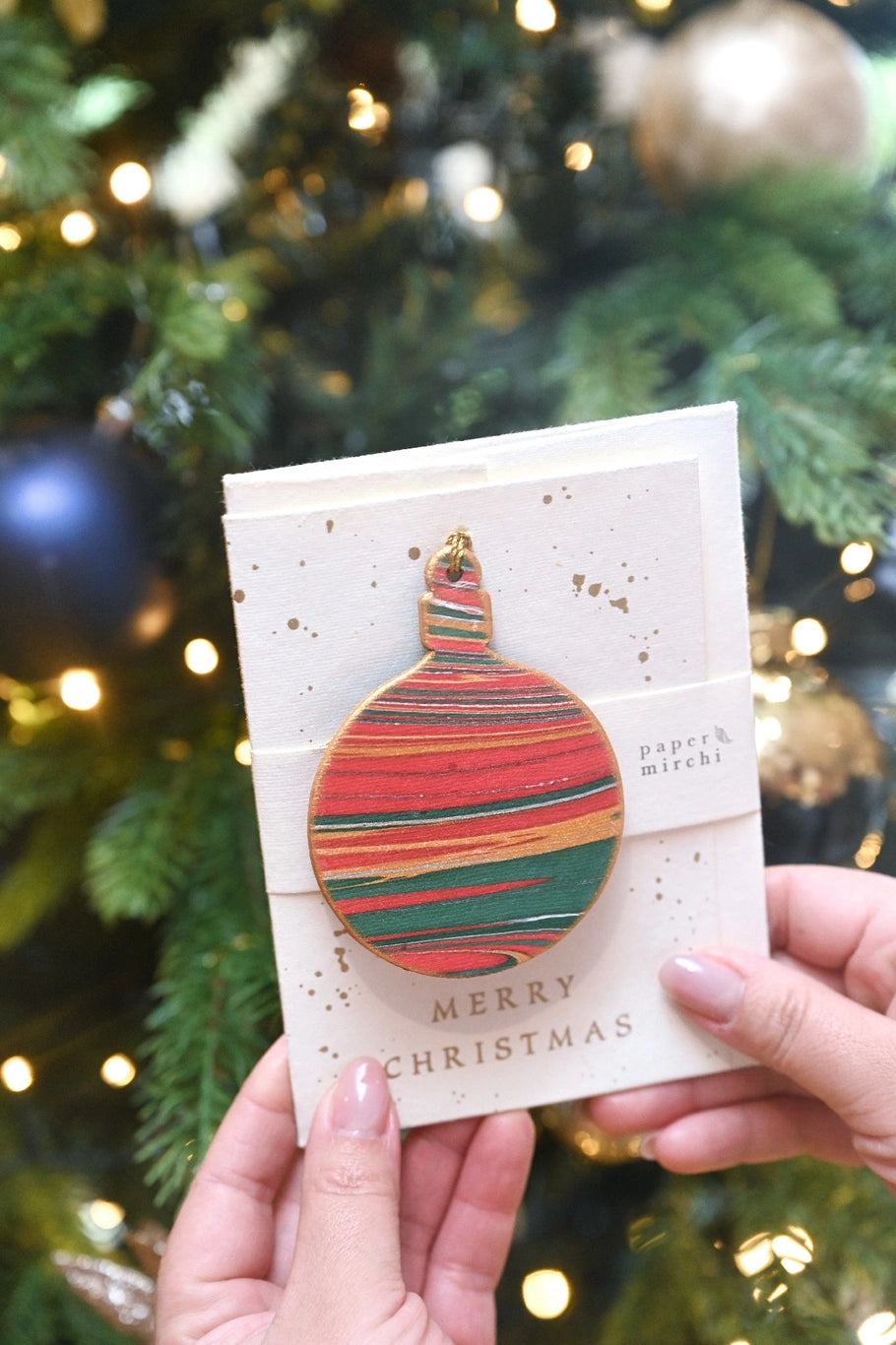 Bauble Festive Mix | Keepsake Ornament Greeting Card