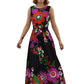 1970’s Floral Super-Print Flower Power Maxi Dress | Vintage