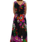 1970’s Floral Super-Print Flower Power Maxi Dress | Vintage