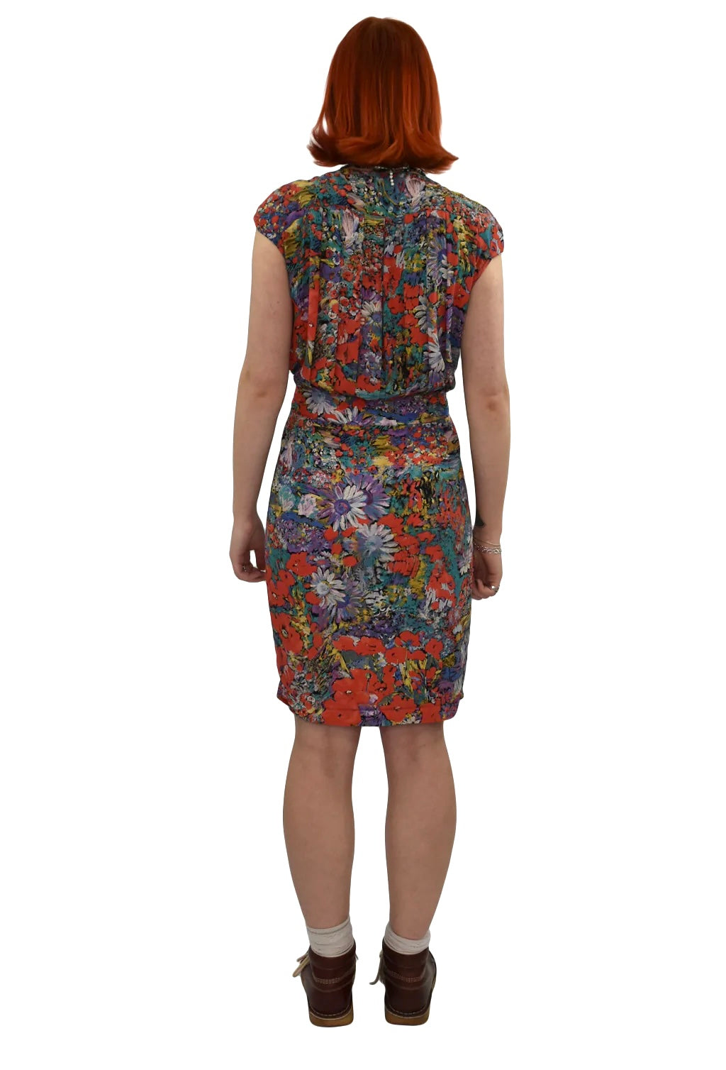 80’s Sweeny Lyon Abstract Floral Dress | Vintage