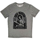 A Grey Jimi Hendrix Unisex T-Shirt featuring the 'Electric Ladyland Mono' design motif. The print on the shirt is Black.