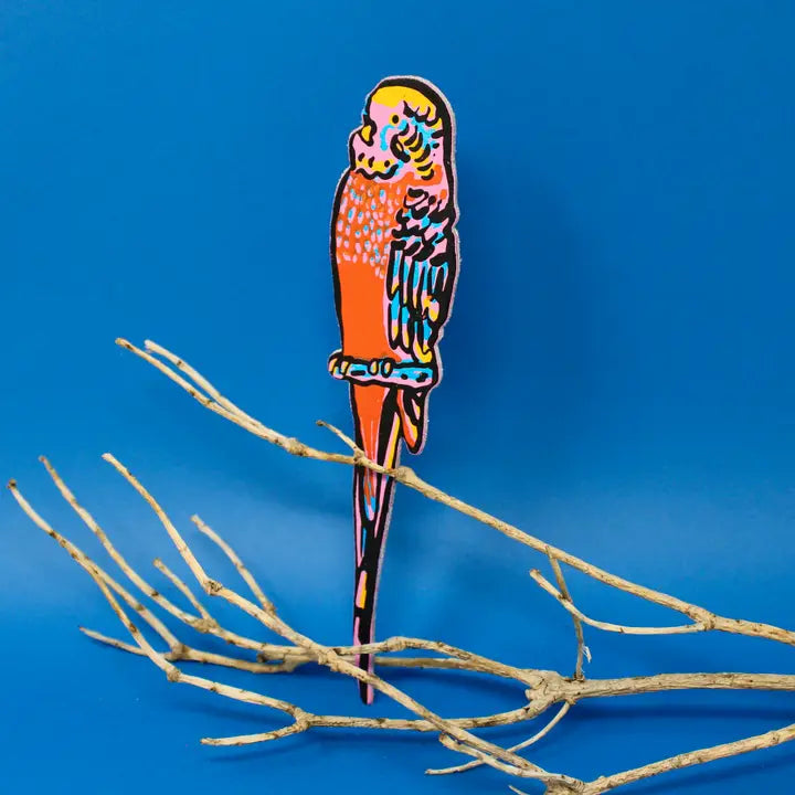 Parakeet | Leather Bookmark