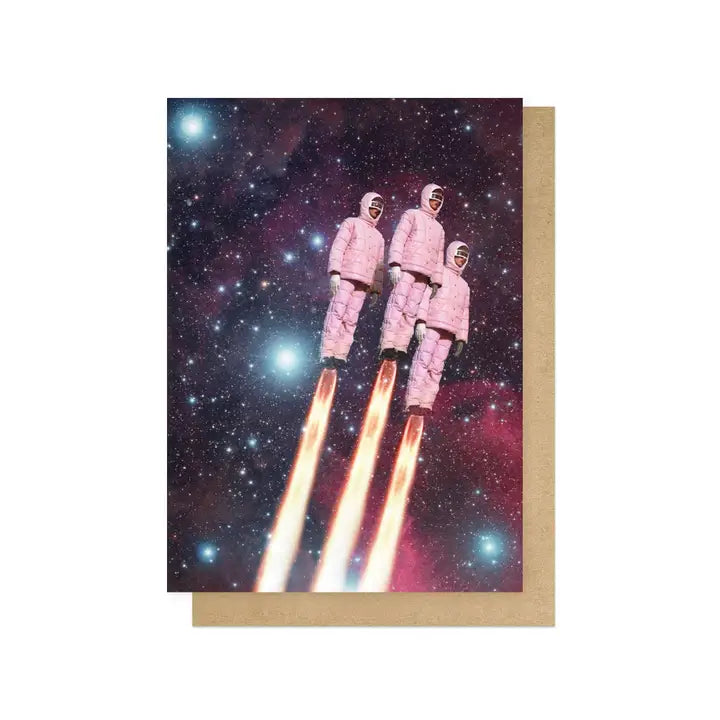 Pink Rockets | Greeting Card