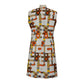 1960's Geometric Print Shift Dress | Vintage