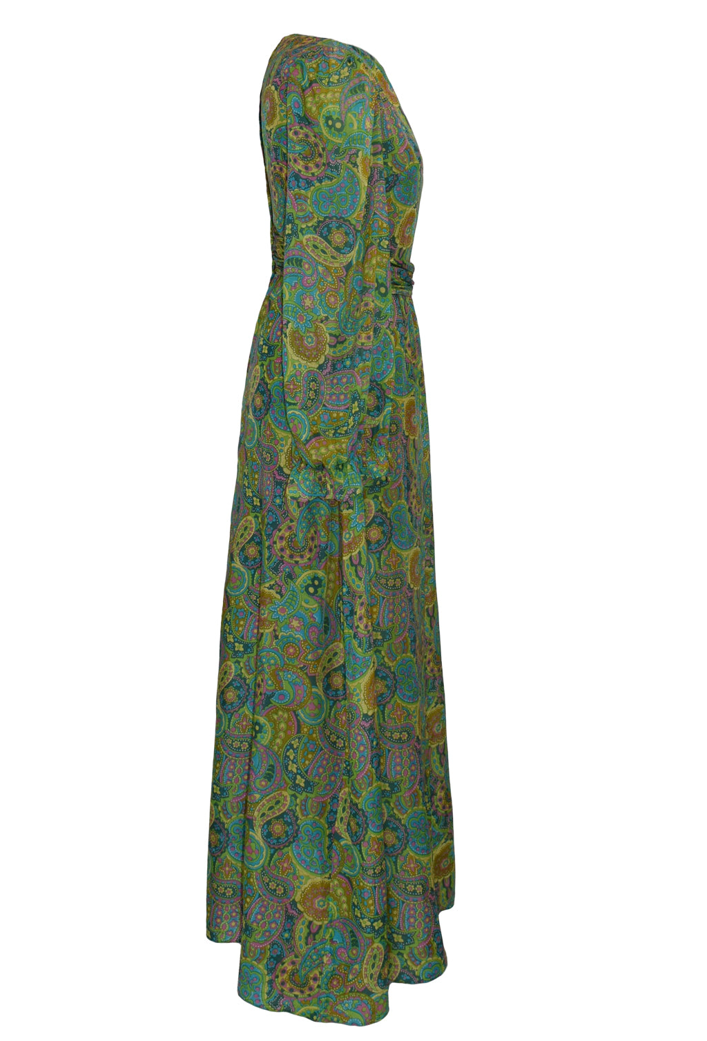 1970’s Psychedelic Paisley Print Maxi Dress | Vintage