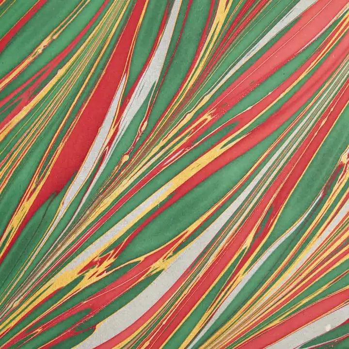 Striations Festive | Paper Mirchi Hand Marbled Wrapping Paper