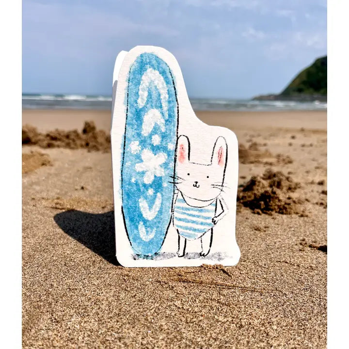 Surfer Bunny | Greeting Card