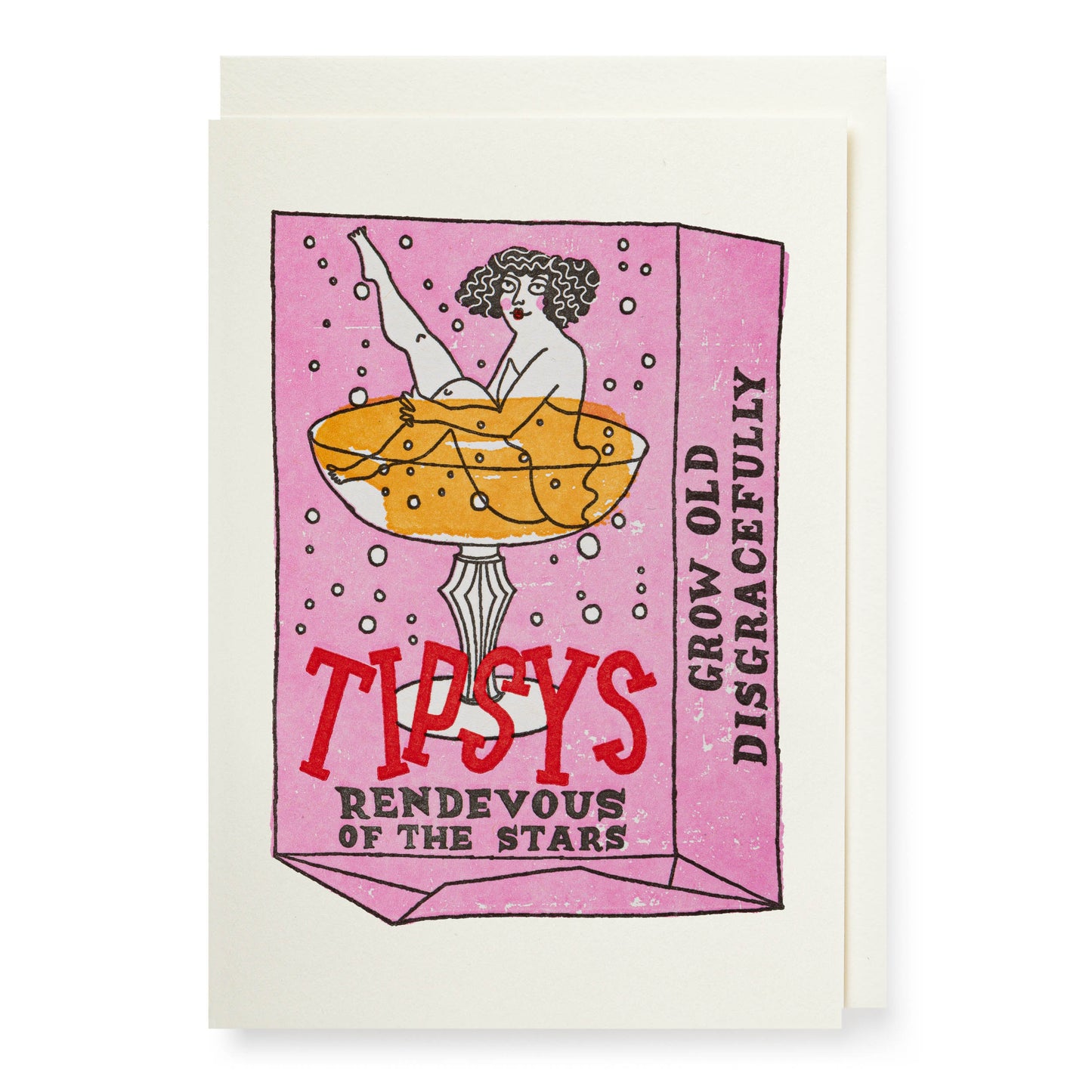 Tipsys Sugar Cube | Greeting Card