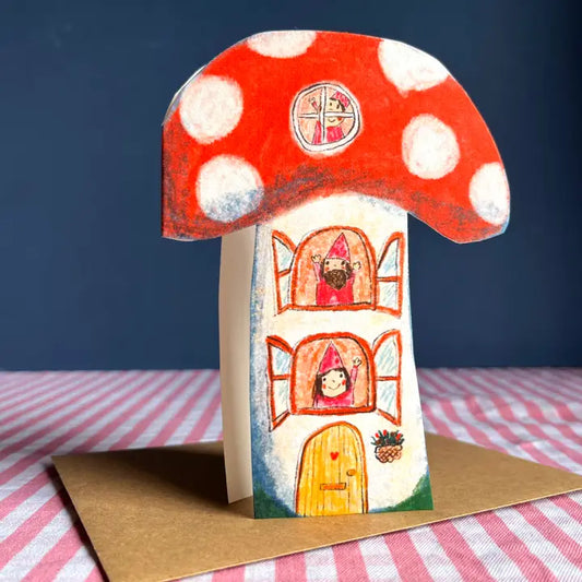 Toadstool Home | Greeting Card