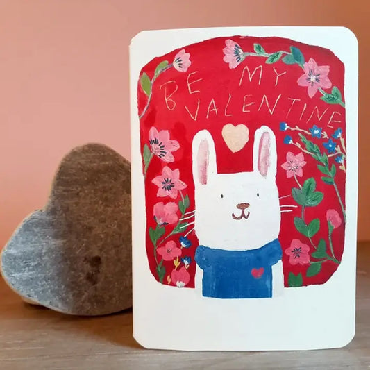 Be My Valentine Bunny | Greeting Card