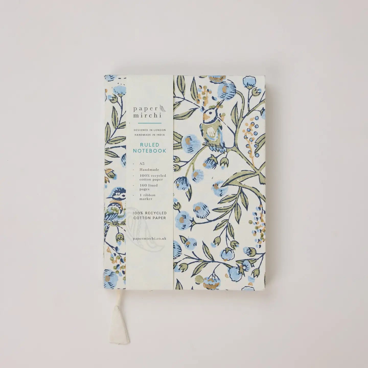 Paper Mirchi Recycled Cotton Paper Birds Notebook