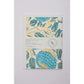 Marigold Glitz Turquoise Block Print | Greeting Card