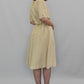 1980’s Cream Silk Gathered Waist Dress | Vintage