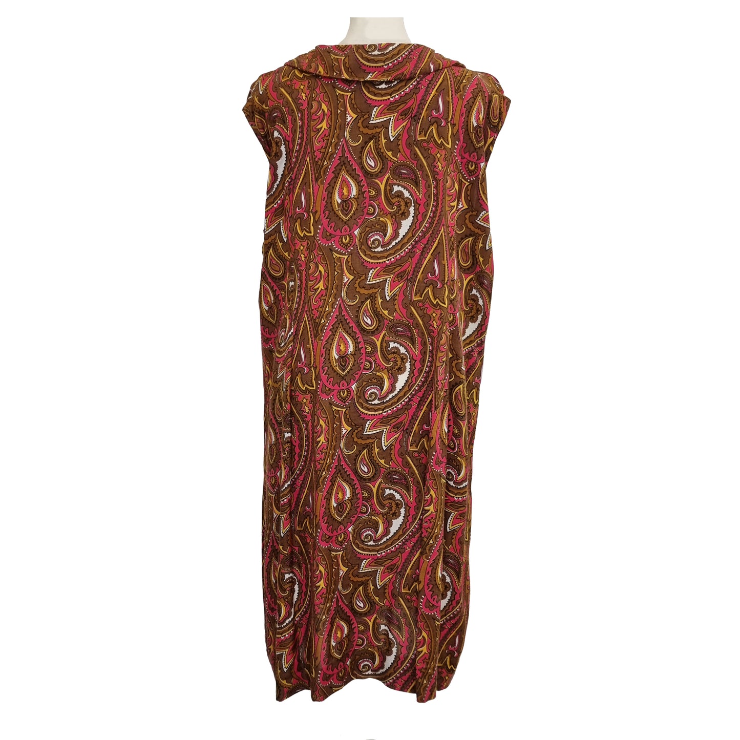 1960’s Paisley Print Penny Collar Shift Dress | Vintage