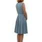 1950's Pleated Bodice Powder Blue Dress | Vintage